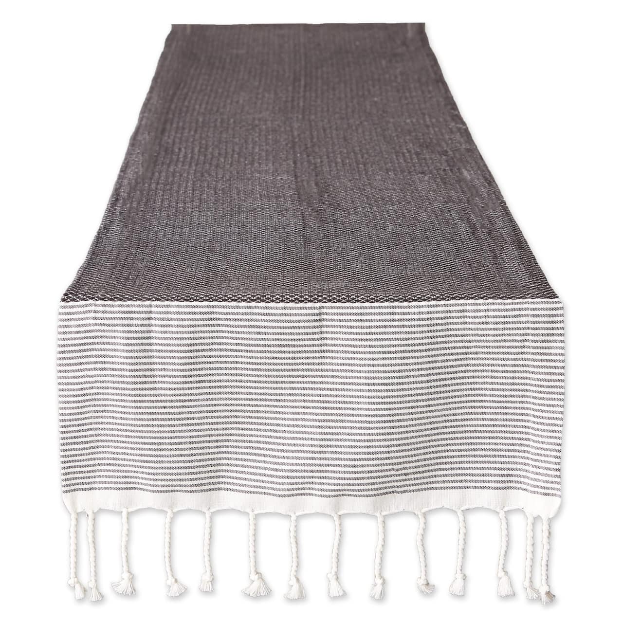 DII® 108" Black Bordered Dobby Table Runner